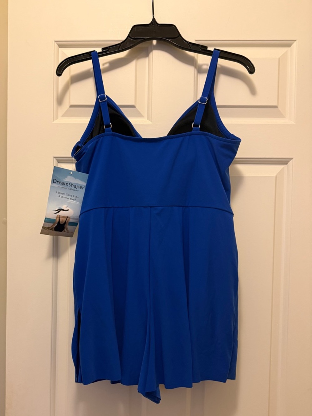 DreamShaper Miraclesuit Ruby Romper Royal Blue Swimsuit Size 12 - Picture 2 of 12